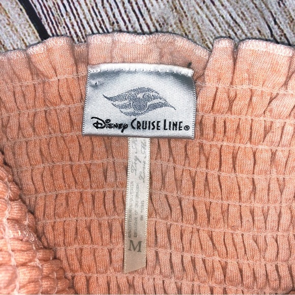 Disney Cast Away Cay Pink and Orange Ombre Terrycloth Swim Coverup Dress Size M - Picture 8 of 9